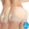 thumbnail image 1 of MANIFIQUE Padded Underwear for Women Butt Lifter Seamless Booty Pads Butt Enhancer Panties Lace Shapewear Boyshorts, 1 of 7