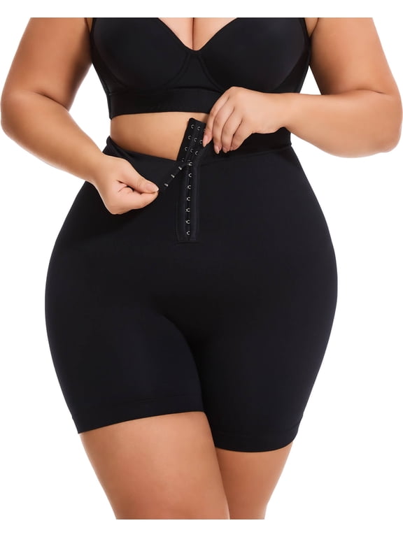 Plus Size Body Shaper for Women Tummy Control Panties with Hook Closure