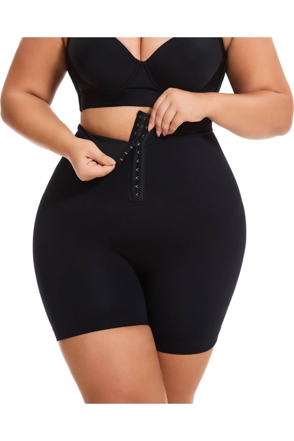 Plus Size Body Shaper for Women Tummy Control Panties with Hook Closure
