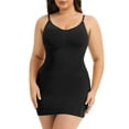 thumbnail image 1 of MANIFIQUE Plus Size Shapewear Slip Dress for Women Under Dress Seamless Tummy Control Smoothing V-Neck Cami Dress, 1 of 6