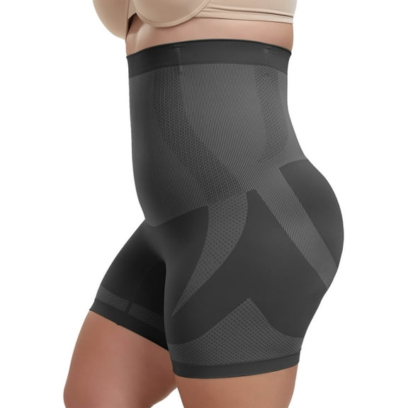 MANIFIQUE Plus Size Shapewear Tummy Control Underwear for Women Seamless High Waisted Thigh Shaper Girdle Panty