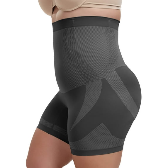 MANIFIQUE Plus Size Shapewear Tummy Control Underwear for Women Seamless High Waisted Thigh Shaper Girdle Panty