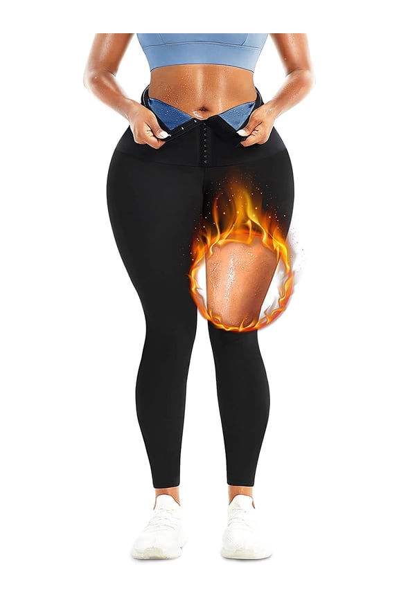 Sauna Sweat Pants for Women High Waist Compression Slimming Weights Thermo Legging Workout Body Shaper