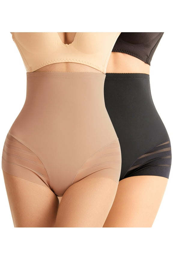 Seamless High Waisted Tummy Control Shaping Panties - Lightweight All-Day Comfort - Core Control Shapewear