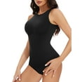 thumbnail image 1 of MANIFIQUE Shapewear Bodysuits for Women Tummy Control - Sleeveless Crew Neck Thong Boduysuit Body Shaper, 1 of 7