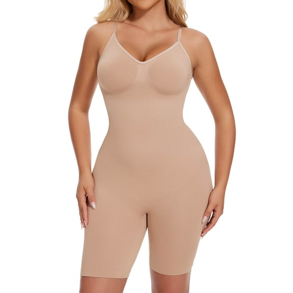 MANIFIQUE Shapewear for Women Tummy Control Full Bust Body Shaper Bodysuit Butt Lifter Thigh Slimmer