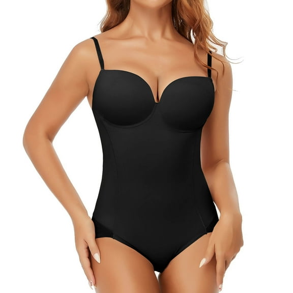 MANIFIQUE Shapewear for Women Tummy Control Slimming Body Shaper Low Back Built-in Bra Fajas
