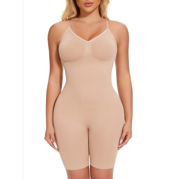 MANIFIQUE Shorts Bodysuit for Women Tummy Control Shapewear Seamless Sexy Butt Lifting Workout Bodycon One Piece Short Jumpsuit