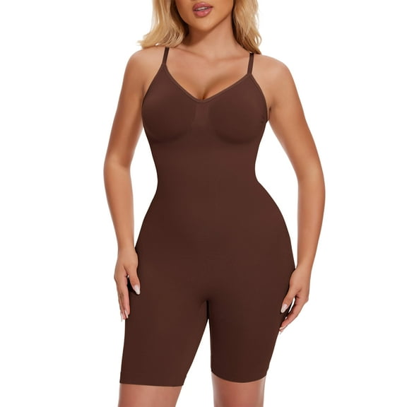 MANIFIQUE Shorts Bodysuit for Women Tummy Control Shapewear Seamless Sexy Butt Lifting Workout Bodycon One Piece Short Jumpsuit