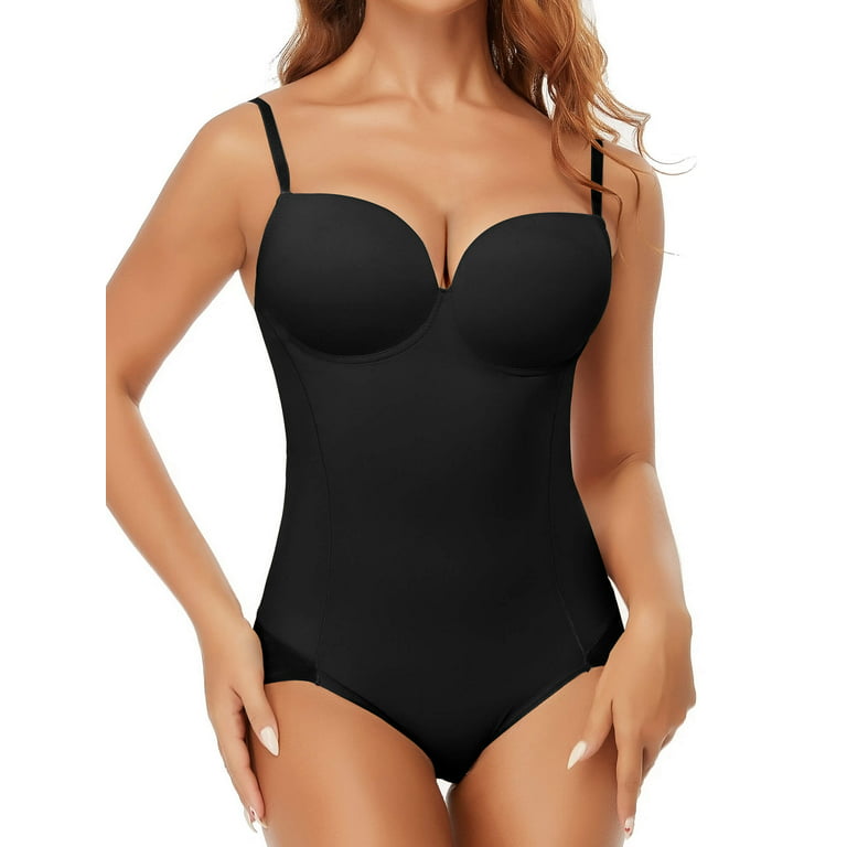 Body Shaping Bodysuit with Built in Bra and Tummy Control