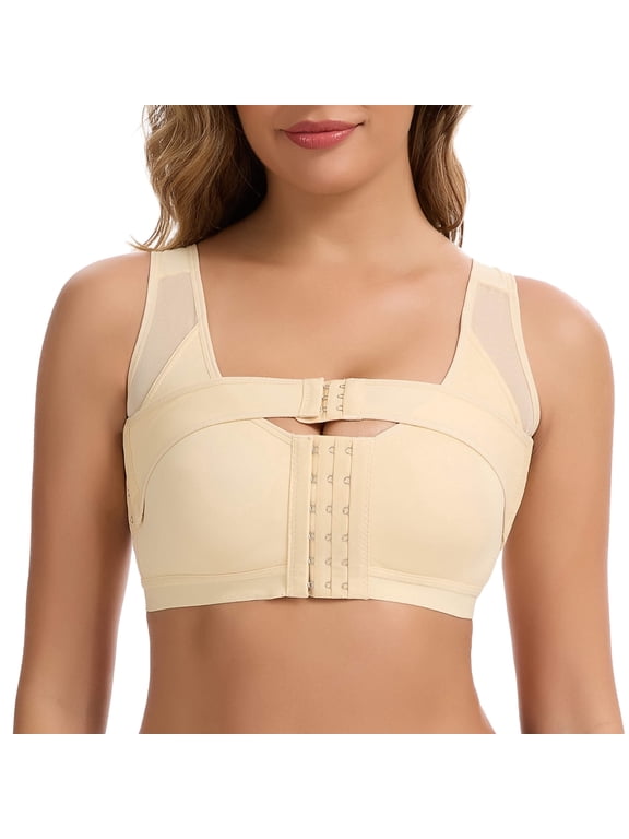 Surgical Bra Compression Post Surgery Bra for Women Front Closure Bra with Breast Support Band