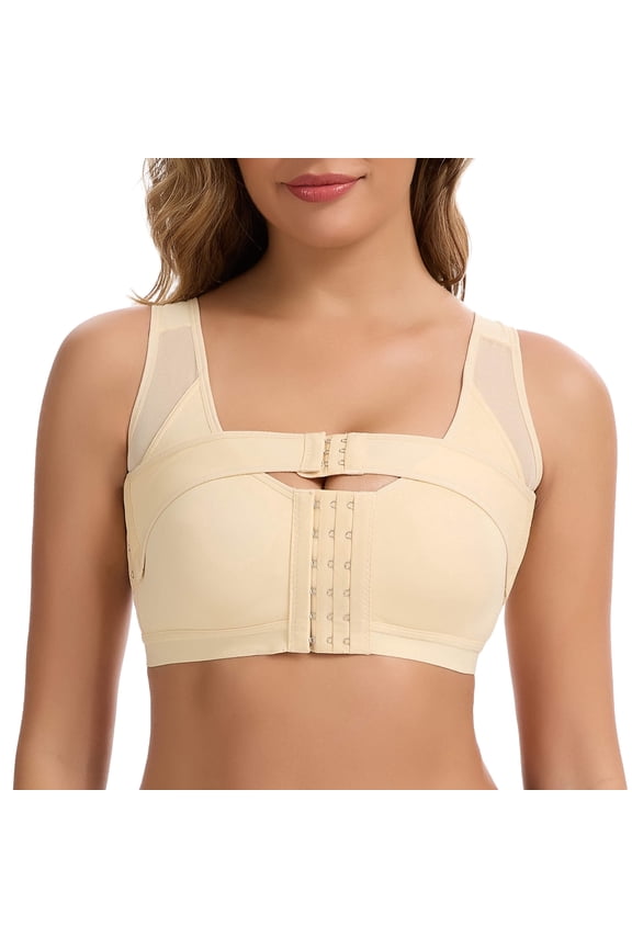Surgical Bra Compression Post Surgery Bra for Women Front Closure Bra with Breast Support Band