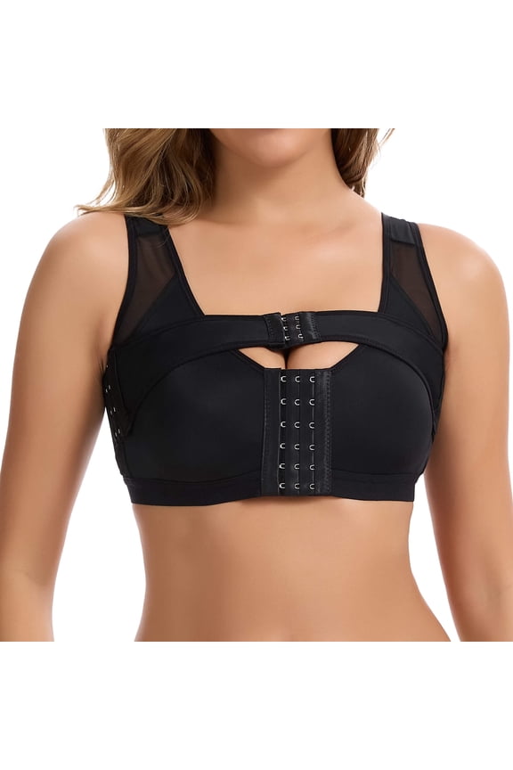 Surgical Bra Compression Post Surgery Bra for Women Front Closure Bra with Breast Support Band