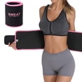 thumbnail image 1 of MANIFIQUE Sweat Waist Trimmer - Premium Sweat Enhancing Fitness Waist Belts for Women & Men, 1 of 5