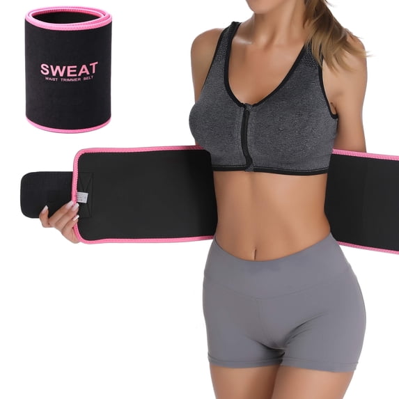 MANIFIQUE Sweat Waist Trimmer - Premium Sweat Enhancing Fitness Waist Belts for Women & Men