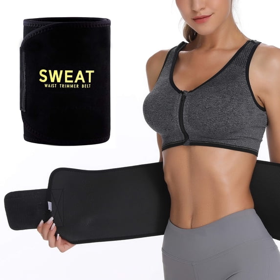 MANIFIQUE Sweat Waist Trimmer - Premium Sweat Enhancing Fitness Waist Belts for Women & Men