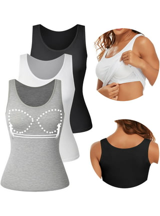 Bras Top for Women Tank Tops Adjustable Strap Camisole with Built