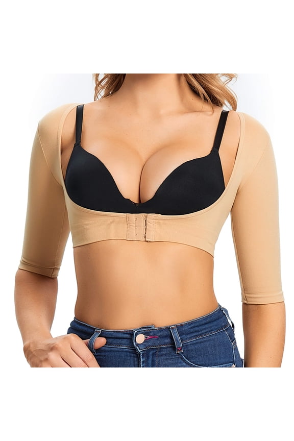 Upper Arm Shaper for Women Faja Post Surgery Slimming Compression Half Sleeves Shapewear Tops
