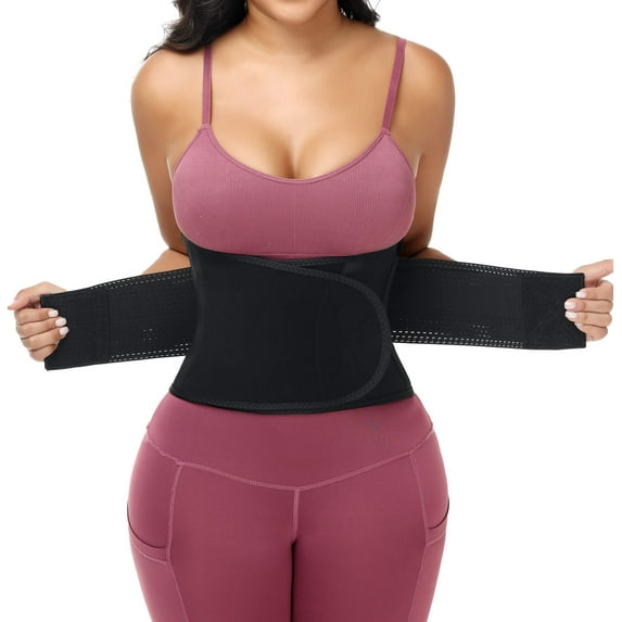 MANIFIQUE Waist Trainer for Women Waist Cincher Trimmer Ab Belt Tummy Control Body Shaper
