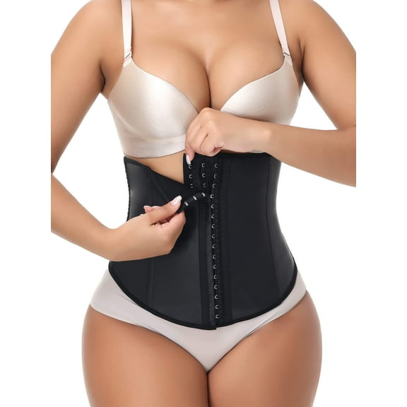 MANIFIQUE Waist Cinchers for Women Latex Underbust Corset Sport Girdle Hourglass Body Shaper