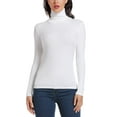 thumbnail image 1 of MANIFIQUE Women's Turtleneck Long Sleeve Shirts Fall Fashion Basic Thermal Underwear Tops Winter Clothes 2025, 1 of 6
