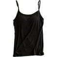 thumbnail image 1 of MANIFIQUE Womens Modal Built-in Bra Padded Camisole Yoga Tanks Tops, 1 of 7