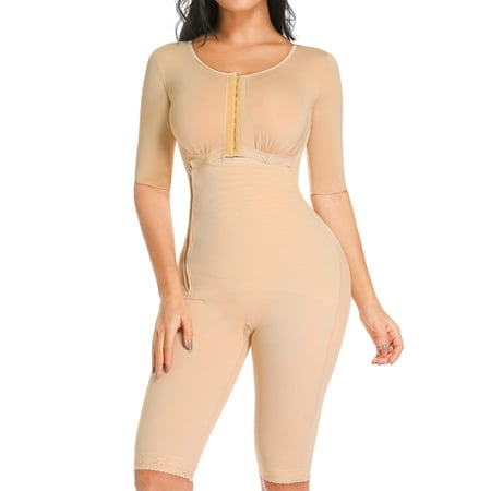 MANIFIQUE Women's Fajas Colombianas with Bra Shapewear BBL Post Surgery Compression Garment Butt Lifting Full Body Shaper