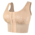 thumbnail image 1 of MANIFIQUE Women's Plus Size Jacquard Front Closure Wireless Longline Posture Bra, 1 of 6