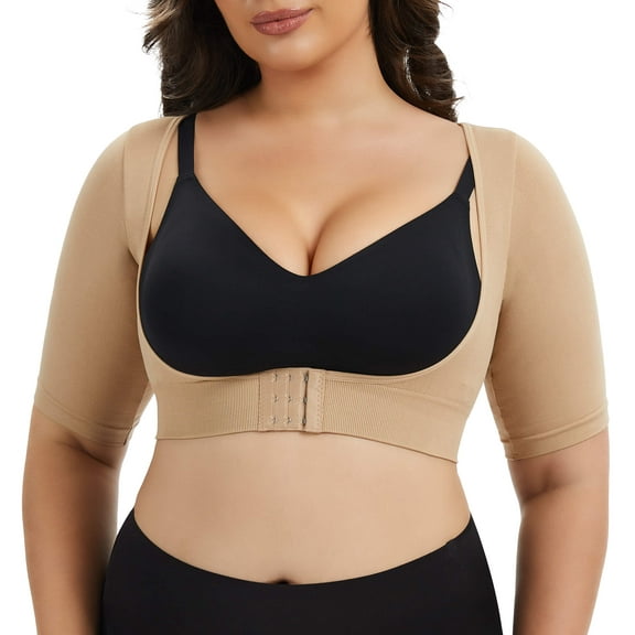 MANIFIQUE Women's Plus Size Shapewear Tops Post Surgery Compression Sleeve for Arm Shaper