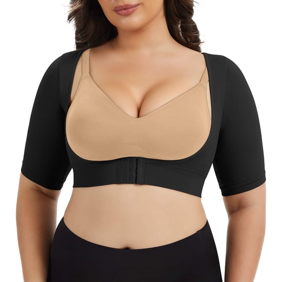 MANIFIQUE Women's Plus Size Shapewear Tops Post Surgery Compression Sleeve for Arm Shaper