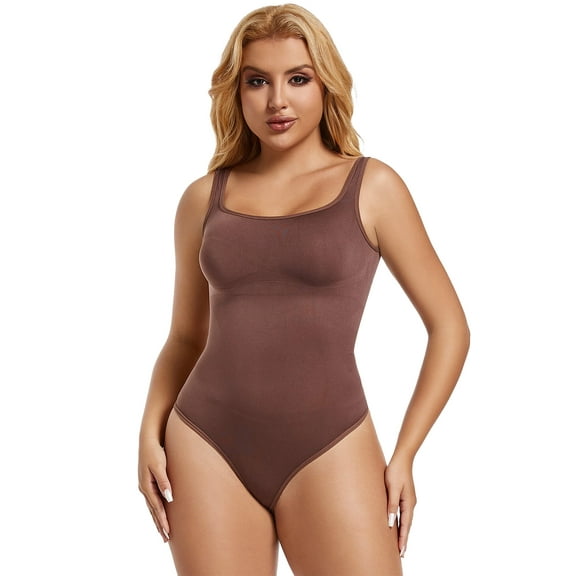 MANIFIQUE Women's Sleeveless Bodysuits Backless Tank Top Body Suits for Womens Thong Bodysuit Tops Leotards