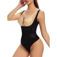 thumbnail image 1 of MANIFIQUE Thong Shapewear Bodysuit for Women Tummy Control Open Bust Body Shaper Slimmer Shaping Thong, 1 of 6