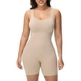 thumbnail image 1 of MANIFIQUE Women's Shaping Mid-Thigh Bodysuit Tummy Control Shapewear Body Shaper, 1 of 6