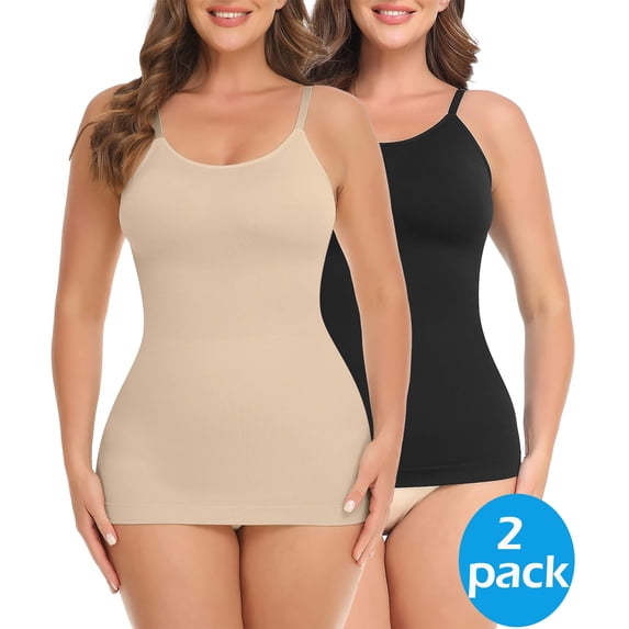 MANIFIQUE Womens Tops - Scoop Neck Cami - Tank Top for Women, Camisole for Women, Tummy Control Shapewear