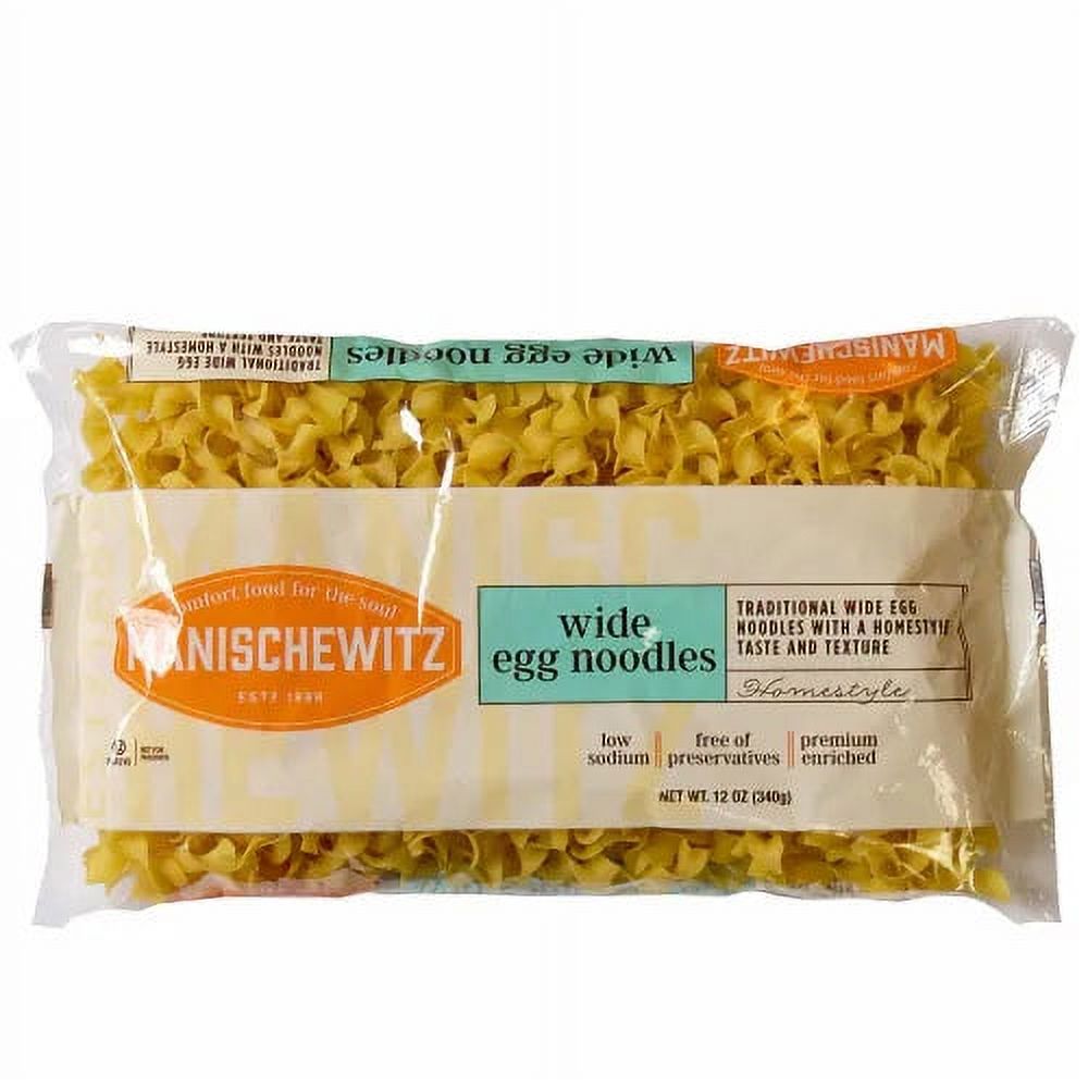 MANISCHEWITZ NOODLES EGG MED HOMESTYLE 12 OZ Pack of 12