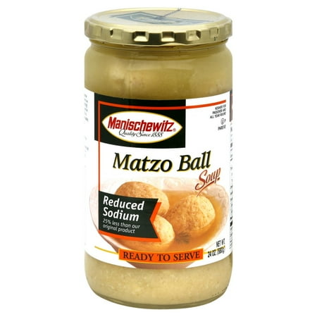 Manischewitz Kosher Matzo Ball Soup, Reduced Sodium, 24 Oz