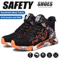 thumbnail image 1 of XQJ Steel Toe Boots For Men Work Safety Shoes Anti-smash Anti-puncture Indestructible Shoes Construction Working Boots Outdoor Security Boots Orange, 1 of 7