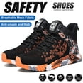 thumbnail image 1 of XQJ Steel Toe Boots For Men Work Safety Shoes Anti-smash Anti-puncture Indestructible Shoes Construction Working Boots Outdoor Security Boots Orange, 1 of 7
