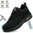 thumbnail image 1 of XQJ Steel Toe Shoes for Men Women Anti-Puncture Slip Resistant Work Shoes Lightweight Safety Shoes Black Size 5.5, 1 of 9