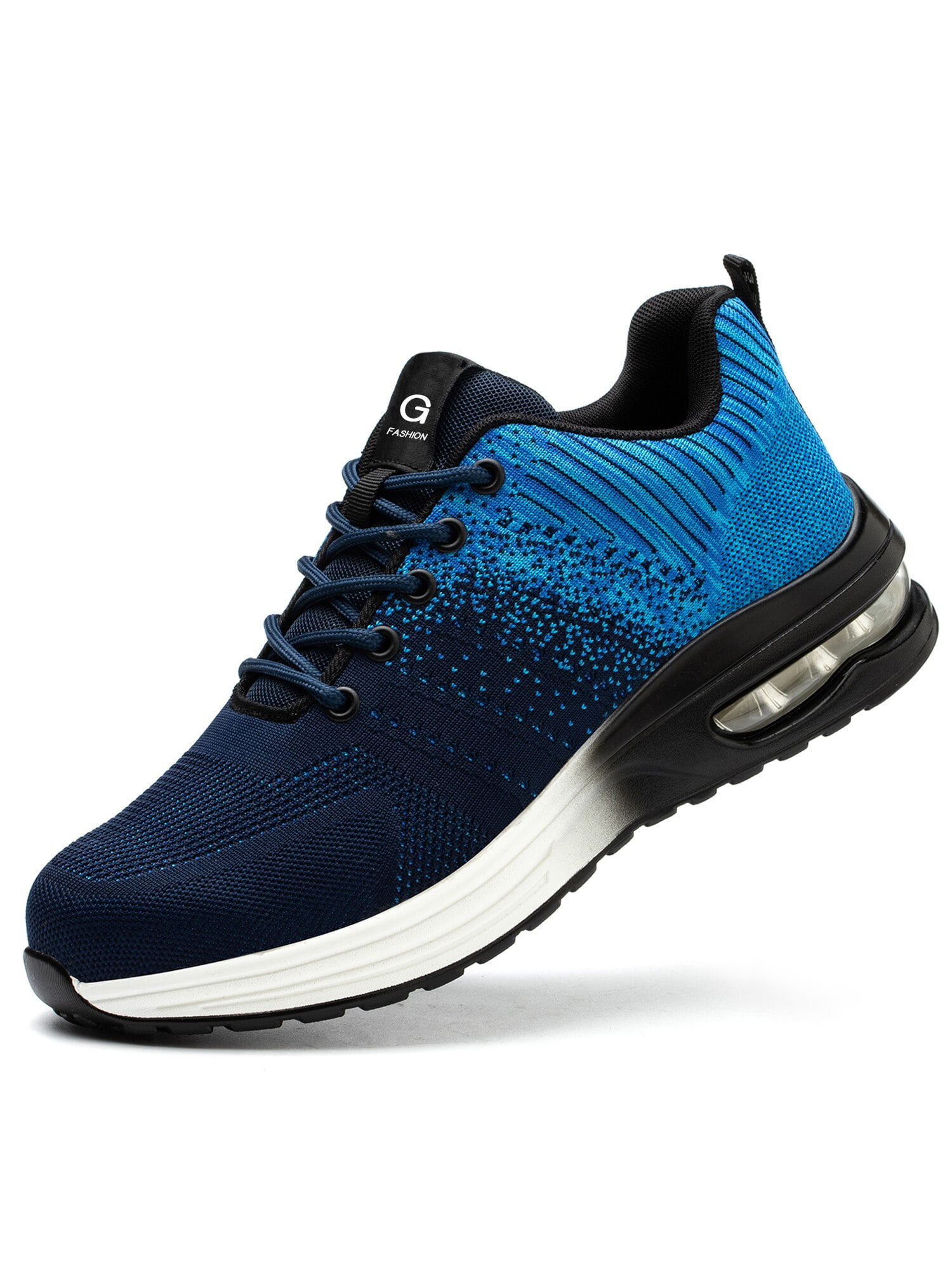 MANLEGU Steel Toe Shoes for Men Work Safety Shoes Lightweight Slip