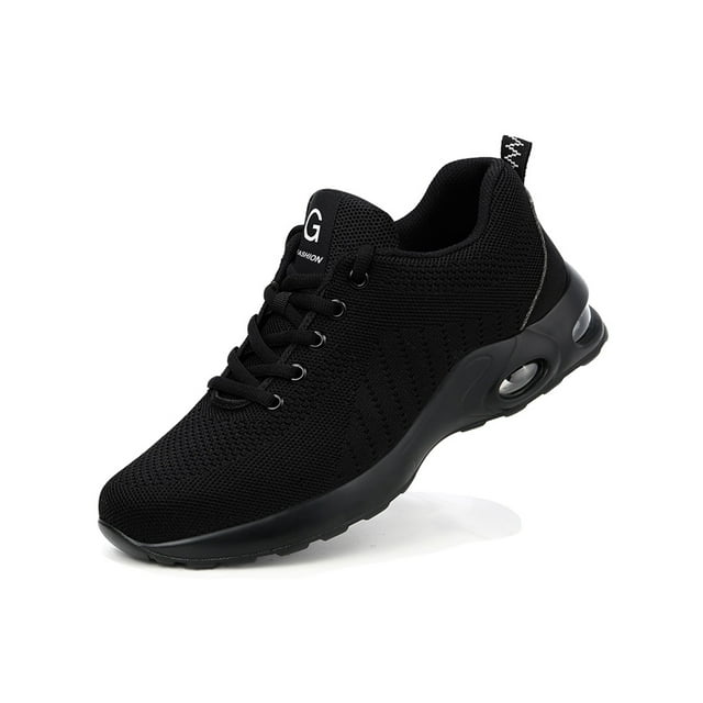 MANLEGU Steel Toe Work Shoes for Men Lightweight Slip Resistant Safety