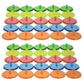 MANLINGDA 100 Golf Ball Marker Plastic Transparent Round Position