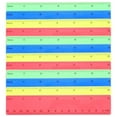 MANLINGDA 20pcs Clear Plastic Rulers 6 Inch Metric Scale for School