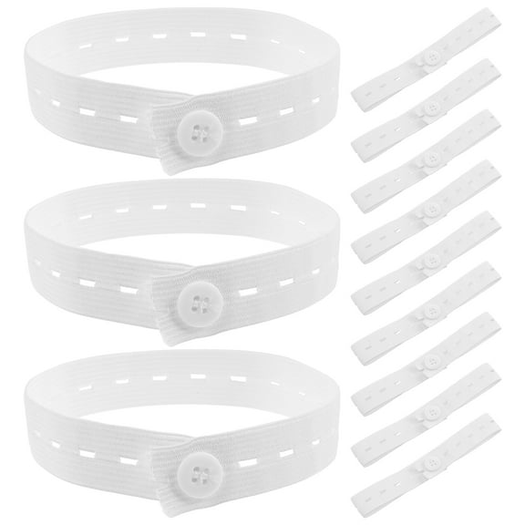 MANLINGDA 20pcs Elastic Buttonhole Straps for Clothes Storage & Travel