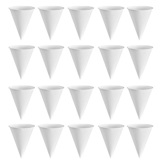 MANLINGDA 250 Disposable Funnel Cone Cups for Coffee, Water Cooler