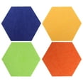 MANLINGDA 4pcs Hexagon Felt Memo Board Adhesive Message Board for