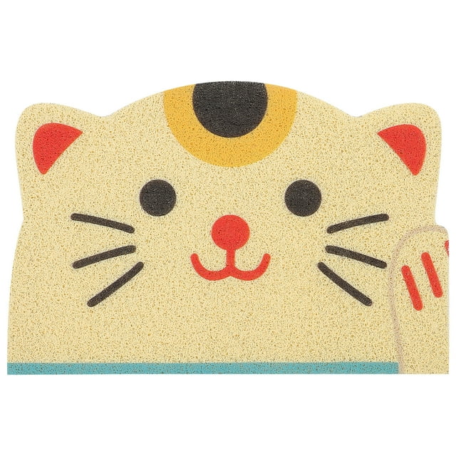 MANLINGDA Cat Litter Mat Home Ground Litter Mat Cat Pattern Pet Litter