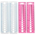 MANLINGDA Crochet Needle Rulers 4pcs Knitting Needle Gauge Sewing Tools