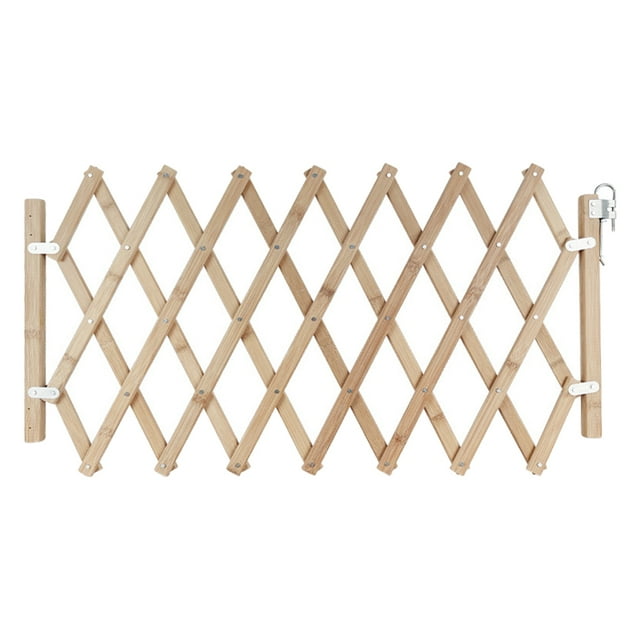 MANLINGDA Foldable Baby Playpen Pet Dog Gate for Doorways Wooden