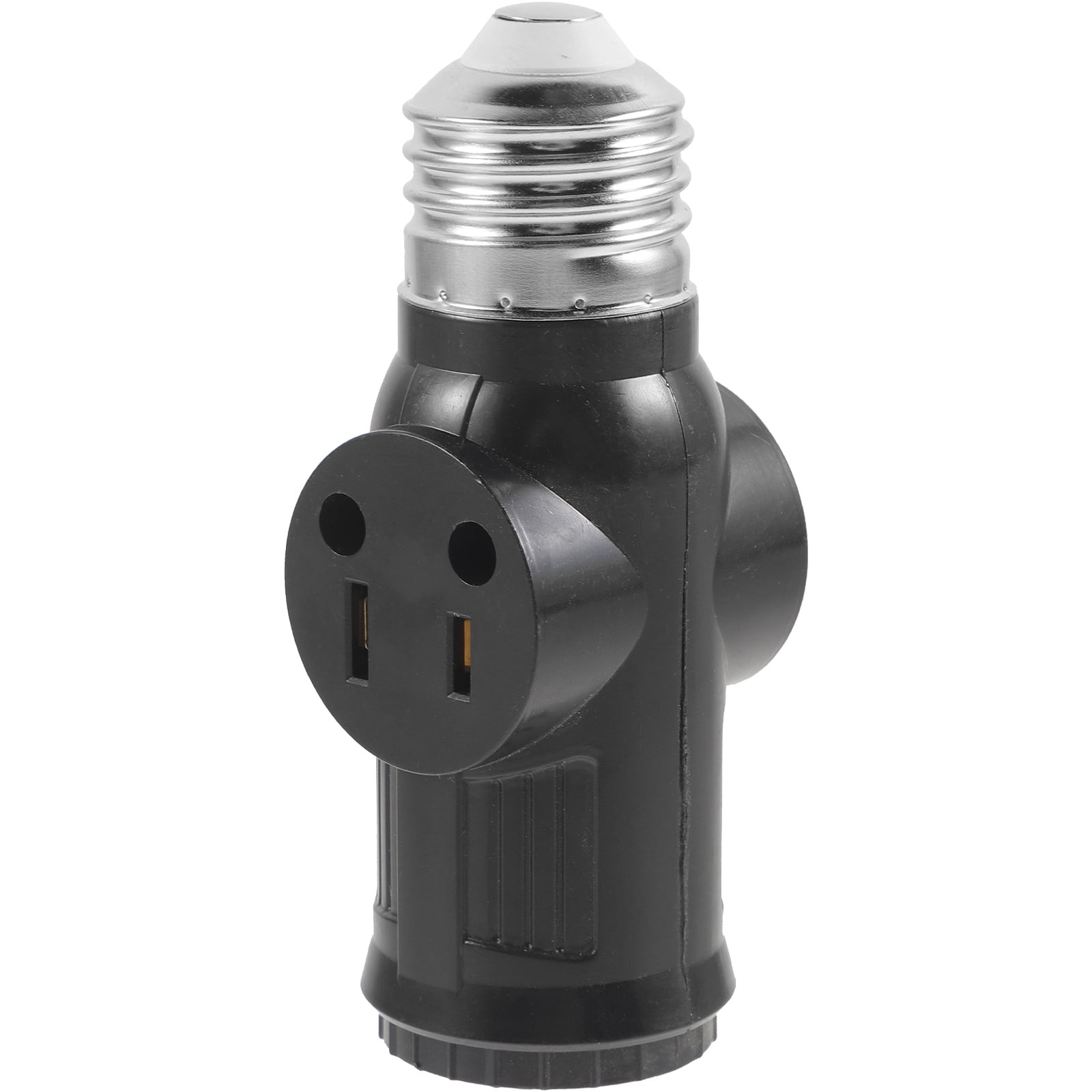 MANLINGDA Light Socket To Plug Adapter E26 Bulb Splitter Double 3prong